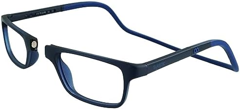 Clic Magnetic Reading Glasses by Slastik, Computer Readers, Foldable Band, Replaceable Lens, Adjustable Temples, Nashi (S-XL)