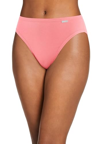 Image of Jockey Women's Underwear Elance French Cut - 3 Pack, Sorbet /Geo /Berry Pink, 5
