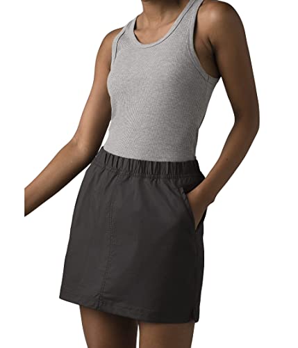 prAna Womens Double Peak Skort Charcoal