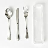 Set de Couverts avec Étui - 4 pcs: Couteau, Cuillère & Fourchette