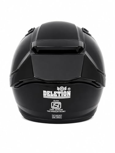 Image of Deletion Apex Solid Full Face Helmet DualSpoiler AeroFlow Performance HighDensity EPS Liner UltraComfort Padding -M