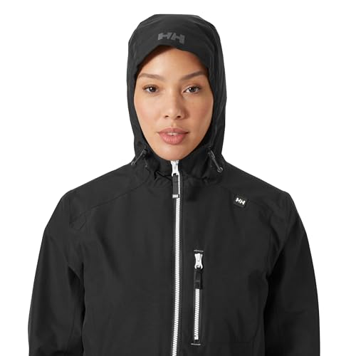 Helly Hansen Women's Long Belfast Lightweight Waterproof Windproof Breathable Raincoat Jacket with Hood4