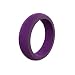 QALO Women's Purple Classic Silicone Ring with Heart, Size 6