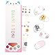 DANNI & TONI Gel Nagelfolien (Paw Pals) Niedliches Kätzchen-Design Nagelsticker Süße Aufkleber Nageldesign Nagelfolie selbstklebend Wraps für Kinder Mädchen 22 Stück
