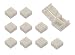 Alightings 10pcs 4 Pin LED Strip to Strip Unwired Gapless Connector - Solderless LED Strip Light Connector for Waterproof SMD5050 RGB(10mm) LED Strip Light.