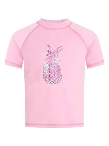 Image of Kanu Surf Girls' Jade Rash Guard UPF 50+ Sun Protection Short Sleeve Swim Shirt