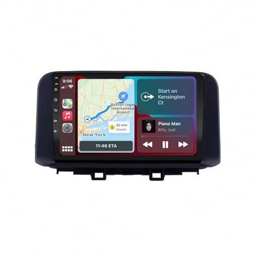 Radio de coche Carplay para Hyundai Kona 2018 y 2019 con pantalla HD y cámara de visión trasera
