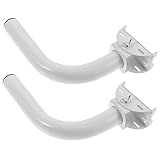 ROMISBABA 2 Stück Antennenhalterung Mast für Outdoor Wlan Brücke Verstellbarer Winkel Wand Mastmontage Geeignet für Cpe Kundenendgeräte Wetterfest und Einfache Installation