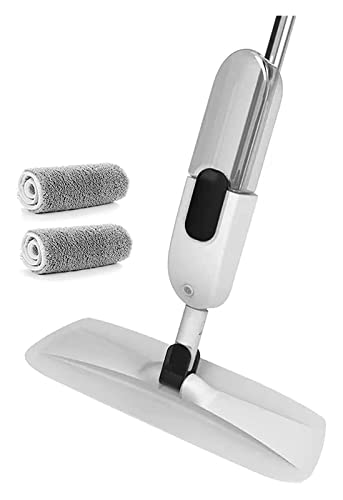 Trapeador de Microfibra en Aerosol para Limpieza de Pisos - Almohadillas Lavables y Botella Recargable Trapeador seco y húmedo para Pisos de Madera y laminados Trapeador de Limpieza (Color: 4) (2)