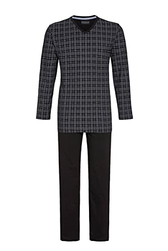 Ringella Herren Pyjama mit V-Ausschnitt Asphalt 60 1541205,Asphalt, 60 Cover