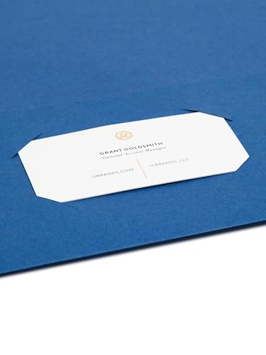 Smead Two-Pocket Folders, 50-Pack, Letter Size, Assorted Colours, Textured Stock, Business Card Slot, for School, Business Presentations and Home Office Document Organization image 2