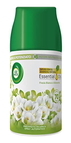 Air Wick Freshmatic Ricarica Fresia Bianca E Gelsomino Profumatore Per Ambiente, 250Ml