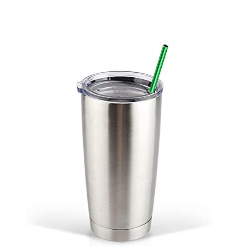 6Pcs 10.5" Drinking Straws, Stainless Steel Straws, Reusable Metal Straws, Colorful Straws For 20Oz 30Oz Stainless Tumblers, Rumblers Cold Beverage, Included Cleaning Brush, Straight #TOP1