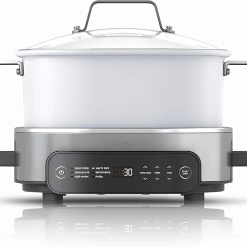 Ninja Foodi 10‑in‑1 6.5‑Qt Pro Pressure Cooker & Air Fryer with TenderCrisp Technology, Precise Heating & Family‑Sized Capacity O300 (White 6.5 Qt)