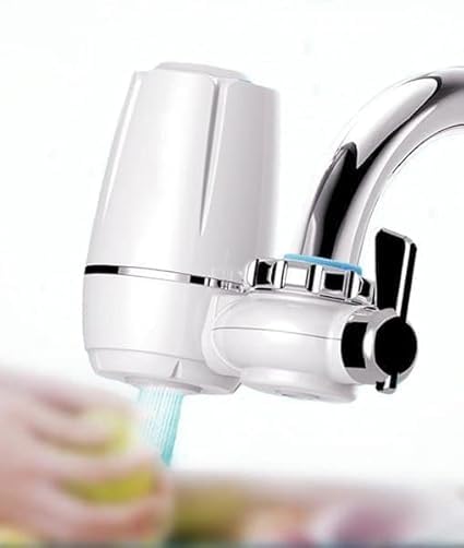 Ceramic tap water filter - Household water filter for kitchen faucet, washable water purifier, small ceramic