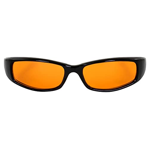 Global Vision New Attitude - Stylish Sunglasses - Orange Lenses, MATTE Black Frame2