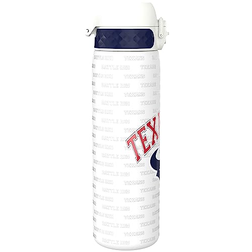Ion8 NFL Houston Texans Lightweight Steel Water Bottle, 600 ml/20 oz, Non-Insulated, Leak Proof, Easy to Open, Secure Lock - Image 4