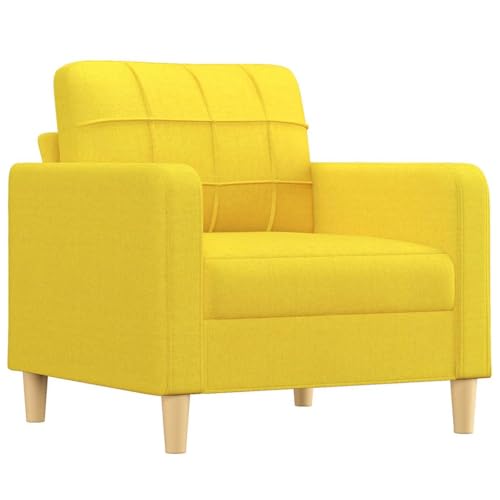 VidaXL Sillón de Tela Amarillo Claro 60