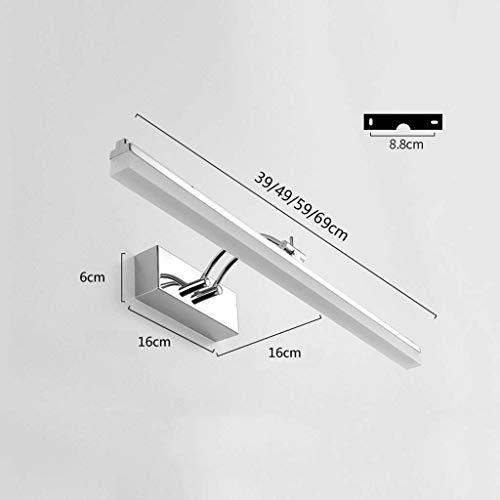 Faro espejo baño LED para eliminar sombras en el maquillaje y tocador 3