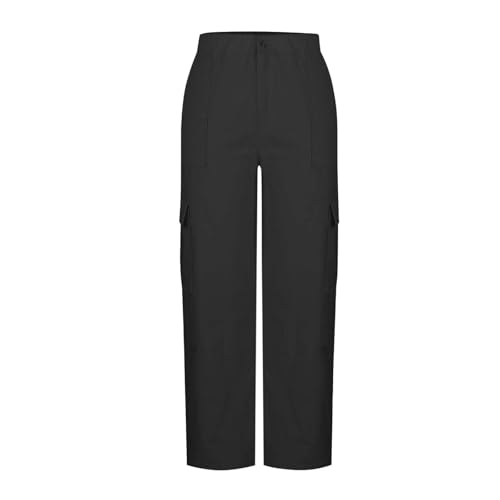 Cargo Pants for Women Baggy High Waisted Stretchy Wide Leg Y2K Hiking Pants - image 7