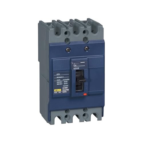 Evita apagones industriales con disyuntor caja de plastico EZD160M3125N rompe 3P 125A