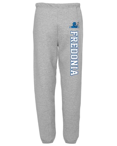 Fredonia State University Men's Jogger Sweatpants, Athletic Heather, 3XL