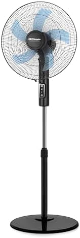 Orbegozo SF 1140, Ventilador de pie, 3 velocidades, 45 W, 5 aspas...
