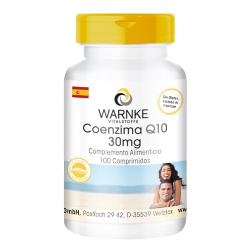 Coenzima Q10 30mg – Vegana – 100 comprimidos | Warnke Vitalstoffe   Calidad de farmacia alemana