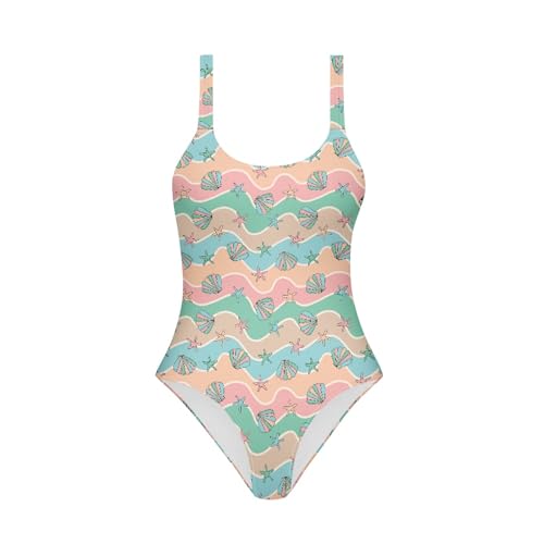 Image of Girls One Piece Swimsuits Kids Bathing Suit Swimwear Vibrant and Whimsical Summer Patterns for 7-18 Years Old