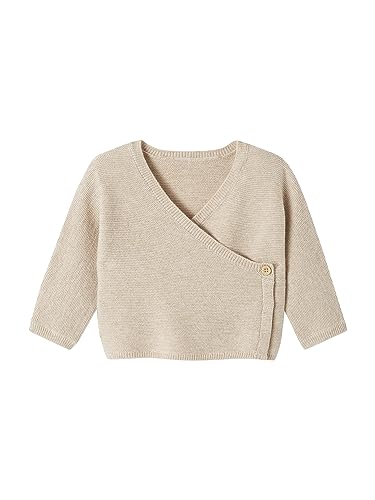 VERTBAUDET Brassière bébé Naissance Tricot Point Mousse Coton et Laine Beige chiné...