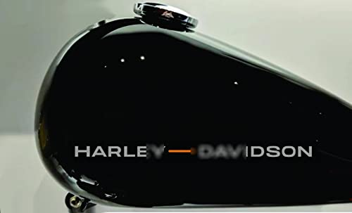 Harley .D Gas Tank Decal Emblem Gray With Orange #TOP28