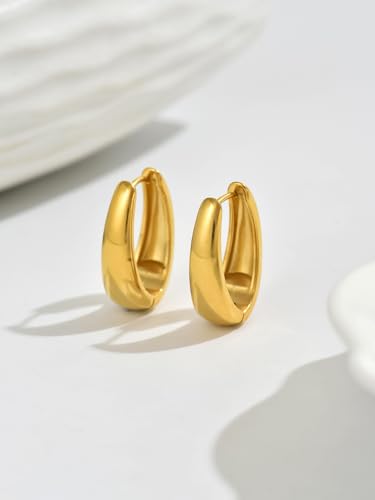 women's classic oval earrings are versatile, exquisite and compact for daily use4