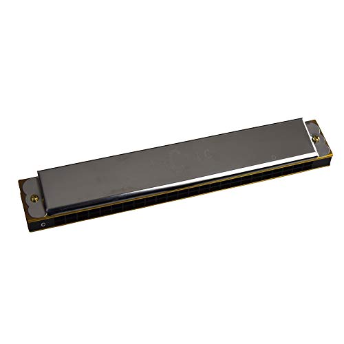 Image of ARCTIC AR-HA-24 C Scale 24-hole Premium Harmonica /Mouth Organ with Case and Cloth for Professional and Amateurs. Ultra premium finish and durable built