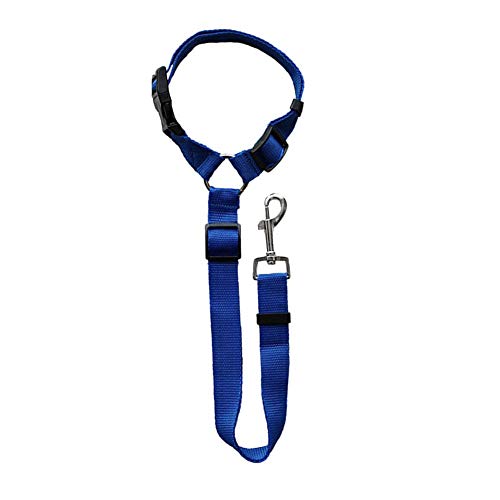 XINGSd Dog Seat Belt, Pet Car Nylon Safety Rope, Suitable for Dog Car Seat Belt, Traction Rope(Blue)
