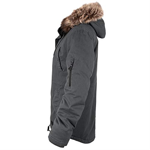 bw-online-shop Winterparka Fishtail mit Futter anthrazit - 5XL