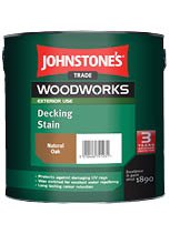 2.5 LTR JOHNSTONE'S WOODWORKS DECKING STAIN NATURAL OAK