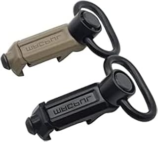 Taicols 2-Pack Sling Mount Adapter and QD Sling Swivel RSA-GBB Two Point Traditional Sling Buckle Clip Adapter Attachment Metal Hooks for 20mm Rail