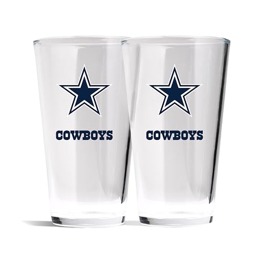 La mejor selección de Vasos de cerveza los 10 mejores. 49 The Memory Company | Paquete de 2 pintas de Cerveza de Vidrio con Licencia de la NFL, Dallas Cowboys