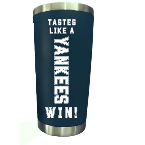 Tastes like a Yankees Win! Tumbler Waterbottle NY 20oz Stainless Steel VacuumInsulated/Water bottle with Travel Lid