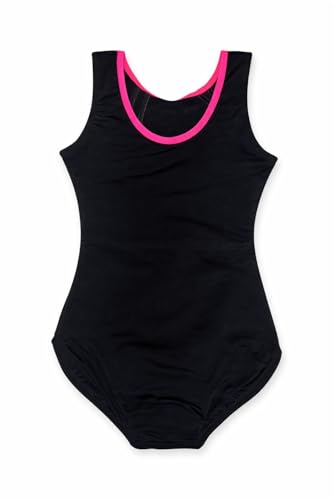 Image of IKAANYA Girls /Women Sleeveless Leotard - Ideal for Gymnastics, Dance, Yoga, Acrobatics or Performance (Toddlers, Kids, Adults)
