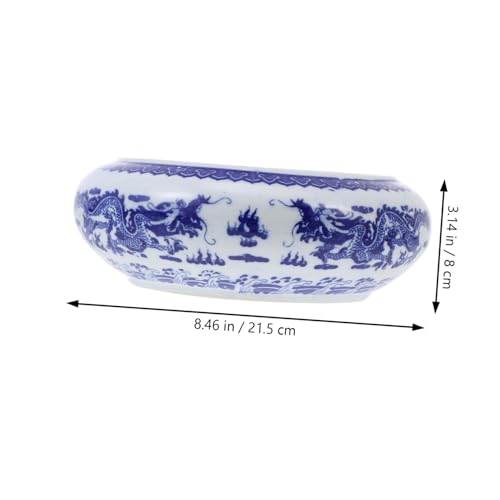 HIAKDOFT Porcelain Ink Saucer Ceramic Ink Water Dish for Calligraphy and Sumi Painting with Practical Design for Artists and Calligraphy Enthusiasts