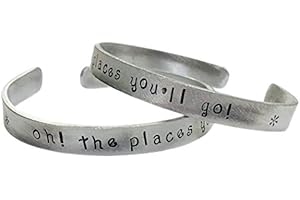 Oh, the Places You'll Go! Handstamped Bangle Bracelet