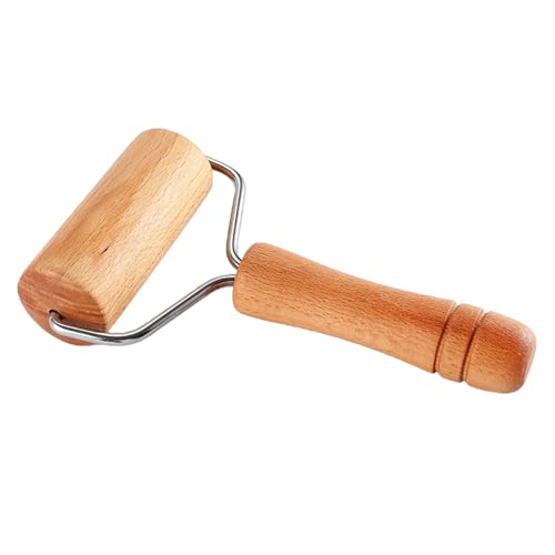Rullo per pizza in legno, antiaderente, per impastare la pizza, per la casa, la cucina, la cottura al forno, organizer estraibile (kaki, taglia unica)