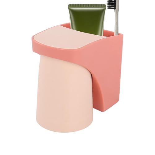 Soporte para cepillos de dientes de pared - Soporte para cepillos de dientes de pared para baño | Portavasos magnético para cepillo de dientes, organizador de baño que ahorra espacio para adultos