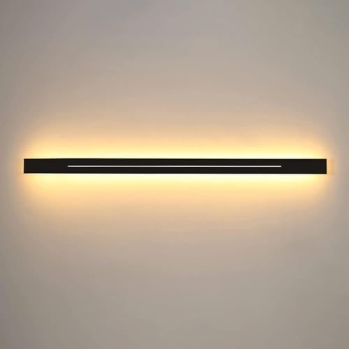 Applique d'angle LED indoor noir long strip linéaire pour mur de couloir