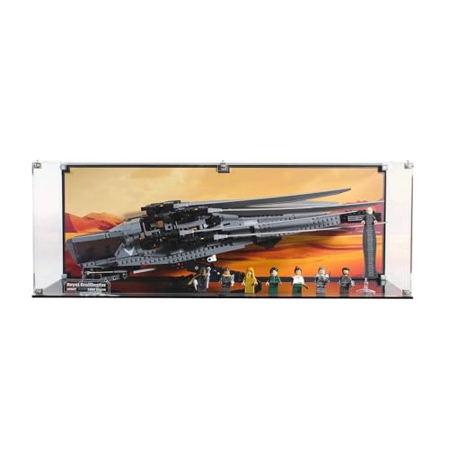 Brickcessories Display Case Compatible with Lego 10327 - Dune Atreides Royal Ornithopter Printed Background Art -  LDC083.01.BA01
