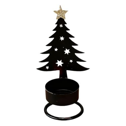 Portavelas decorativos, bandeja de estatua, portavelas de árbol de Navidad, para el hogar, habitación, granja, chimenea, chimenea, Navidad, Acción de Gracias, fiesta de vacaciones