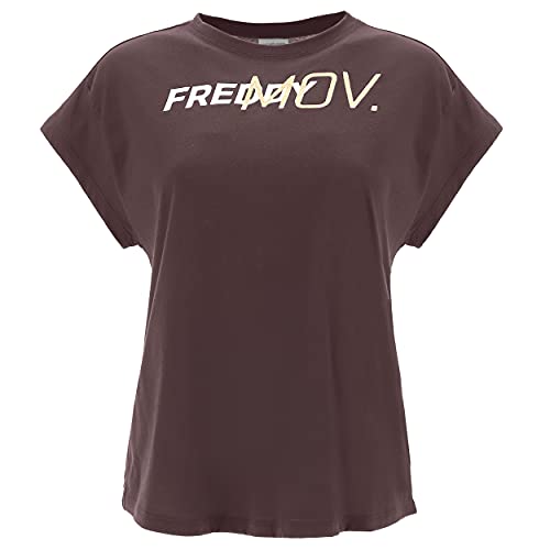 T-shirt manches très courtes FREDDY imprimé paillettes dorées finitions premium