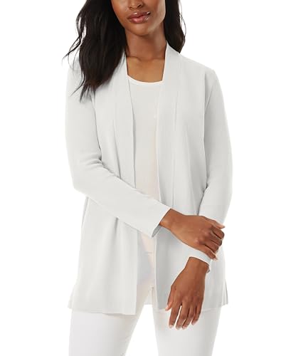 Image of Jones New York Womens Icon Open Front Cardigan Sweater