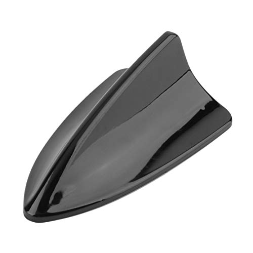 Kaemma Antenas de automóviles Reemplazo Impermeable Auto Forma de Aleta de Tiburón Señal Aérea Antiestática Antenaesta Techo Aéreo Herramienta de Reemplazo de Coche(Color:Black)